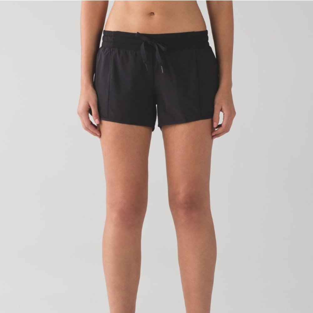 Lululemon Hotty Hot Short (long 4”) | Size 12 Black
